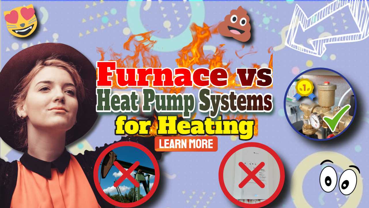 Image with text: "Furnace vs heat pump".