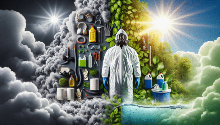 Comparison between chemical grout cleaners with strong fumes and eco-friendly natural alternatives.