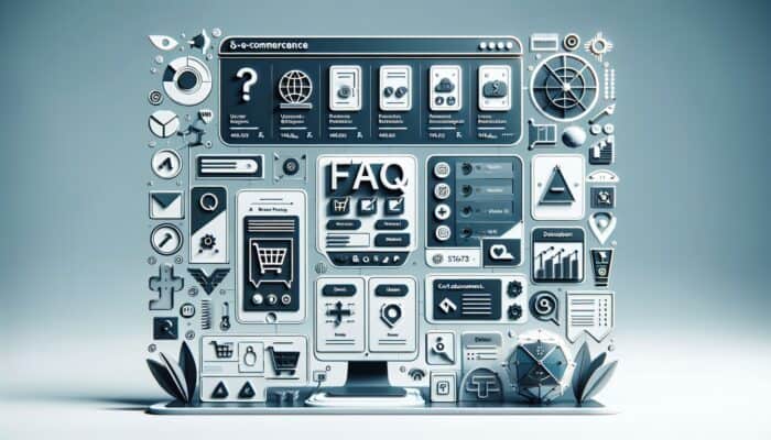 Creating Effective E-Commerce FAQs for SEO: An intuitive e-commerce interface showcasing a well-defined FAQ section, enhancing navigation and customer satisfaction.