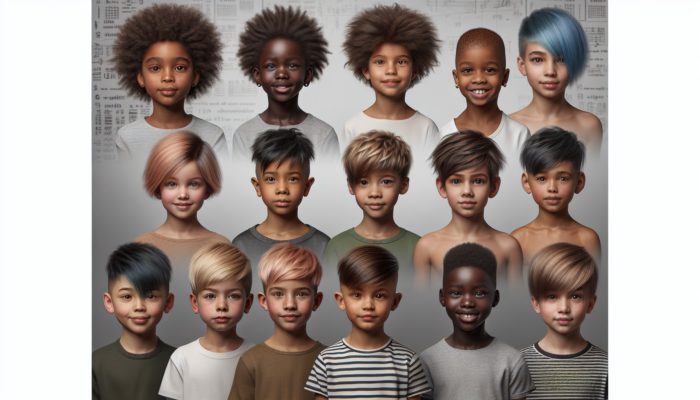Children showcasing various pixie hairstyles, highlighting adaptability and personalization.