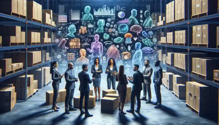 Nitrile Gloves in Coseley: Experts discussing nitrile glove purchases in Coseley warehouse, with charts and graphs.