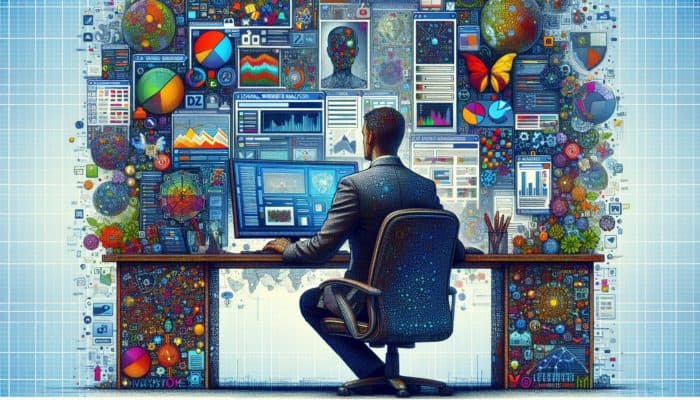 A local Ivybridge website designer at work, showcasing various website designs and conducting regional market analysis.